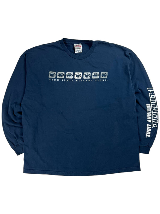 Vintage Y2K Penn State University Nittany Lions long sleeve print shirt (XXL)