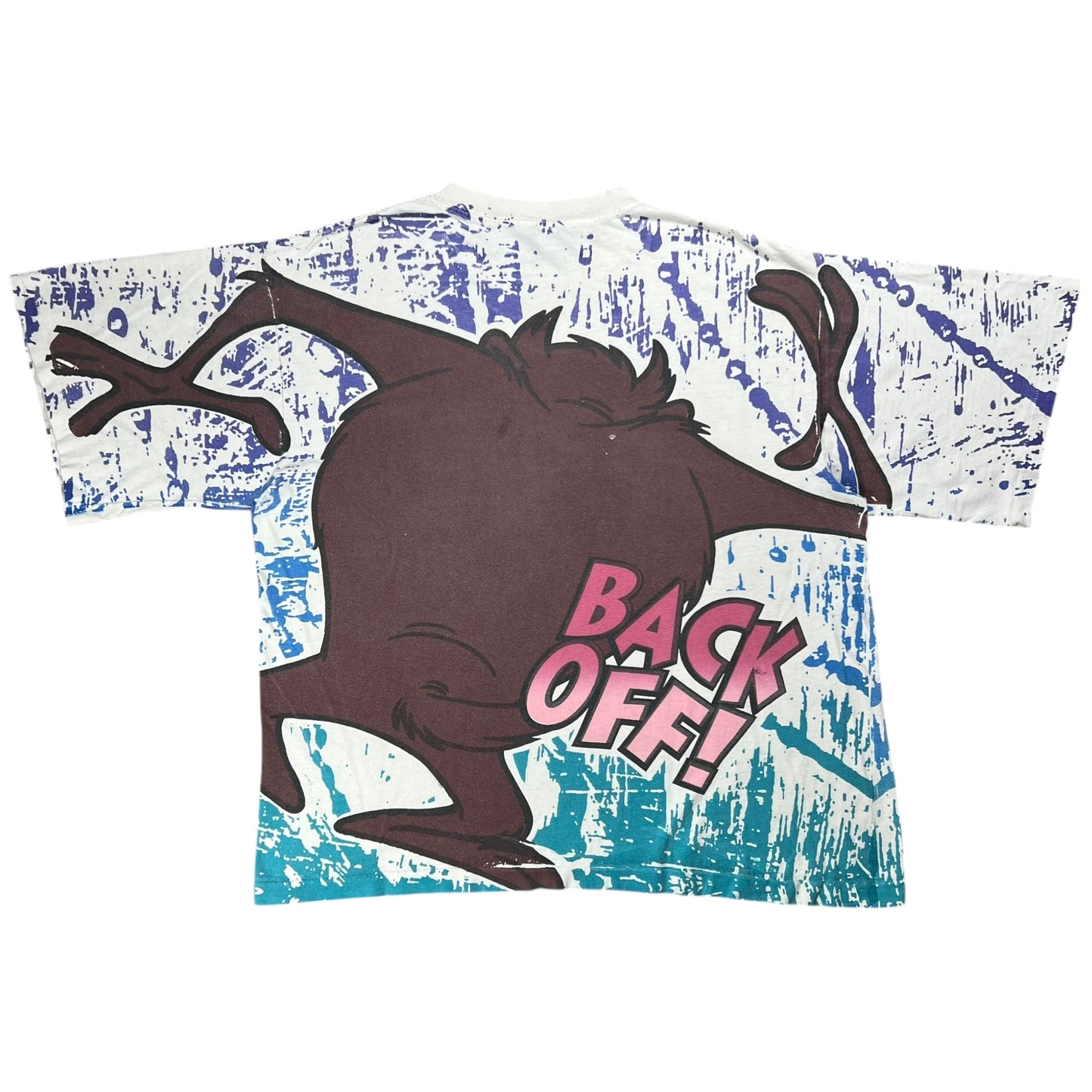 Vintage 1993 Looney Tunes Taz Tasmanian Devil all over print tee (XXL)