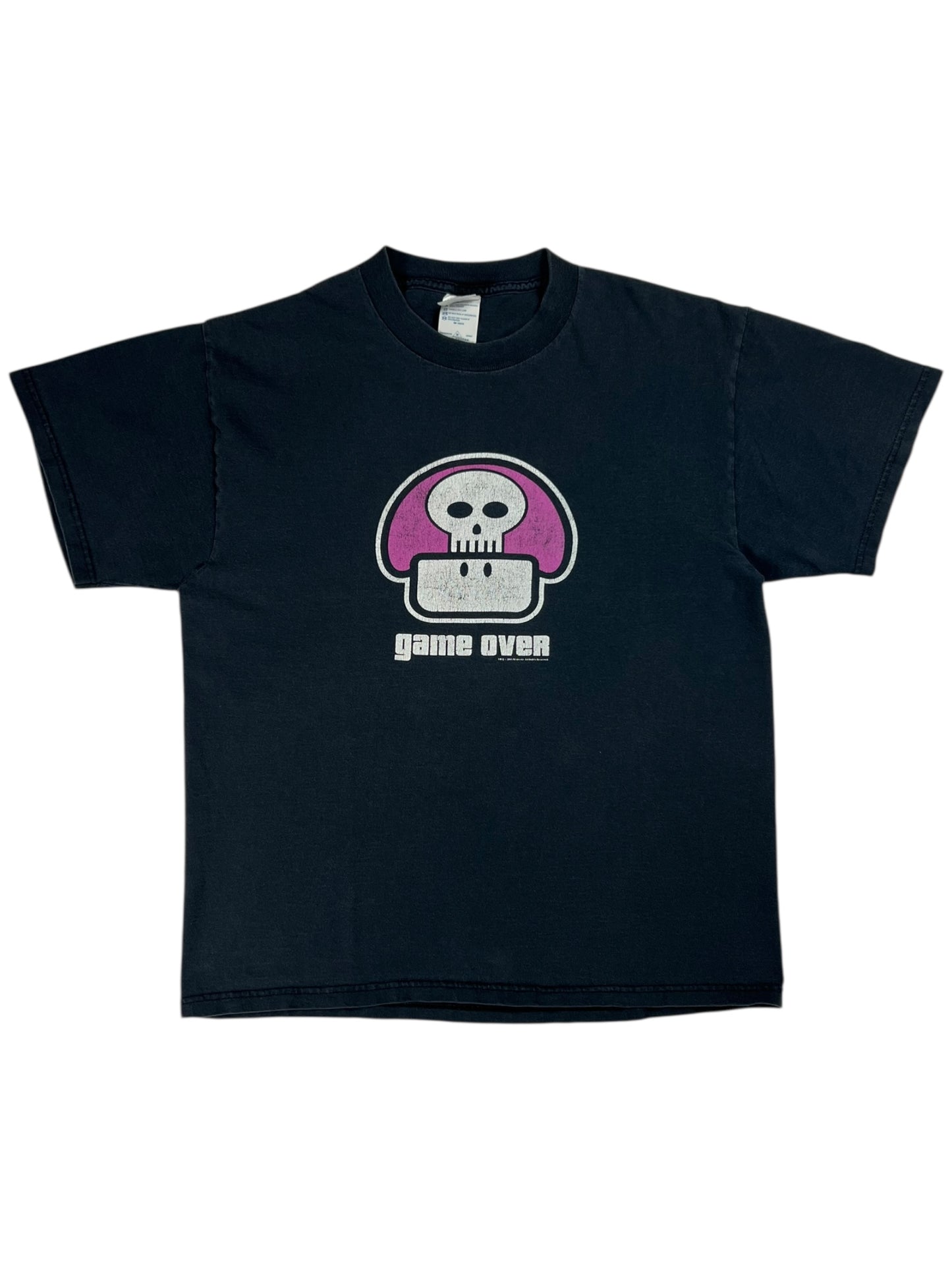 Vintage Y2K Nintendo Mushroom “game over” video game tee (S)