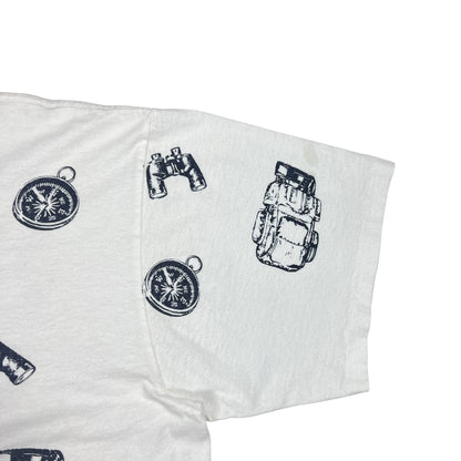 Vintage 90s Columbia Sportswear Company All Over Print tee (L)