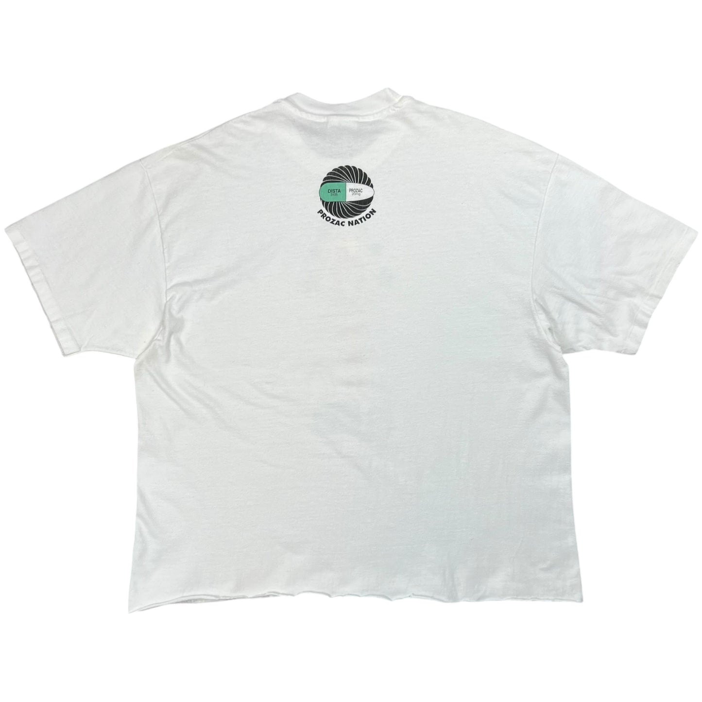 Vintage 90s Marilyn Monroe Prozac Nation antidepressants tee (L)