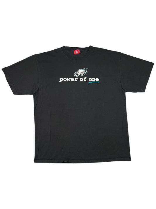 Vintage Y2K Philadelphia Eagles NFL power of one tee (XL)