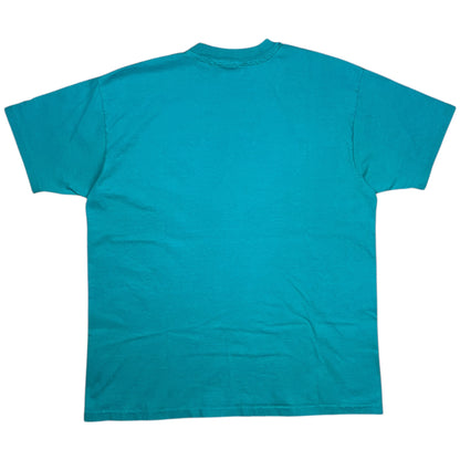 Vintage 90s L.L. Bean Hanes Mount Katahdin teal logo art tee (L/XL)