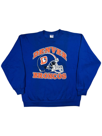 Vintage 90s Denver Broncos old logo crewneck (M/L)