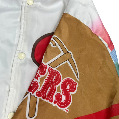 Vintage 90s Chalk Line San Francisco 49ers Miner Fanimation AOP jacket (XL)