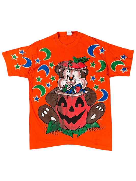 Vintage 1996 Freeze Halloween all over print tee (L)