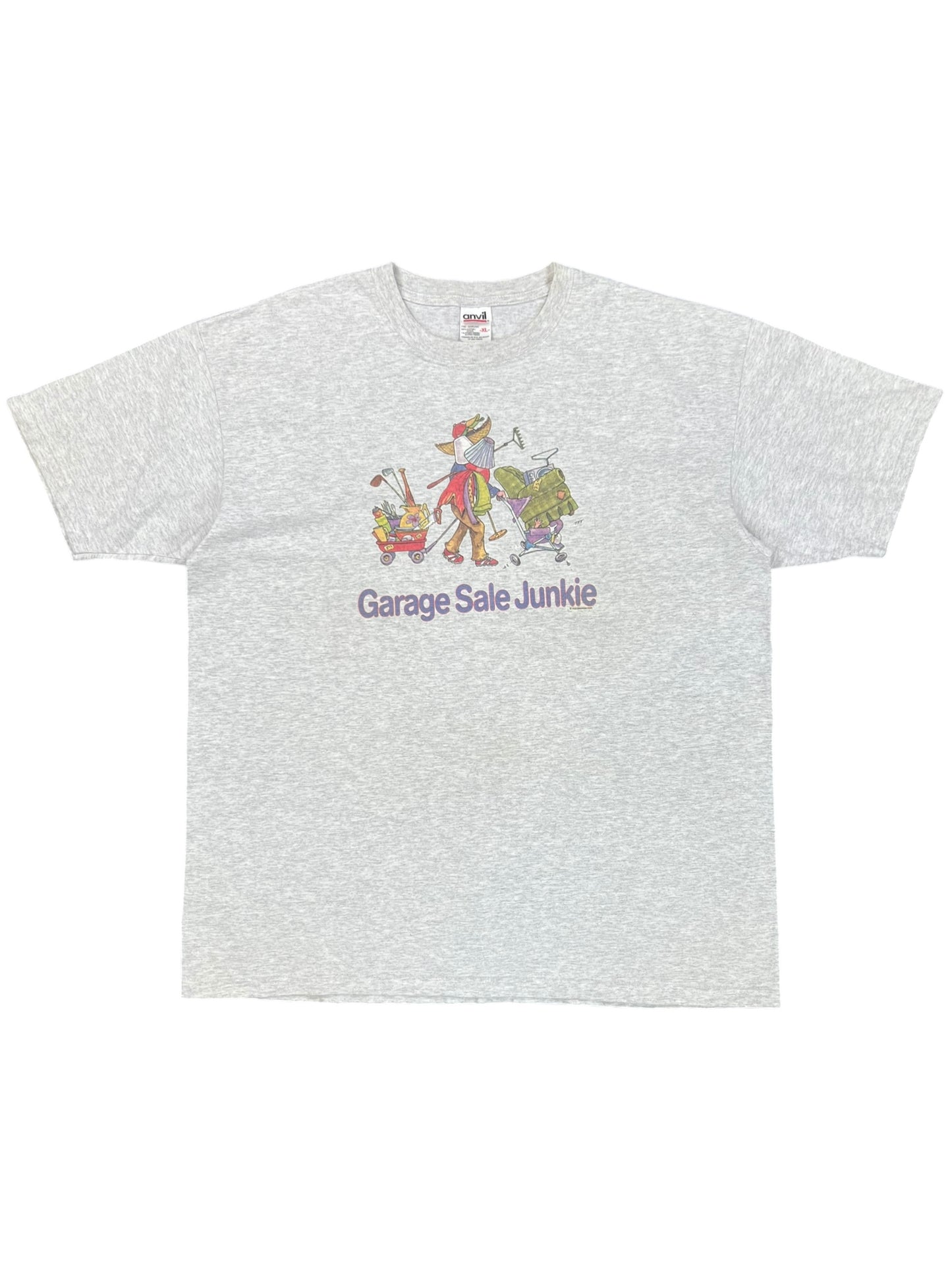 Vintage Y2K Garage Sale Junkie tee (XL)