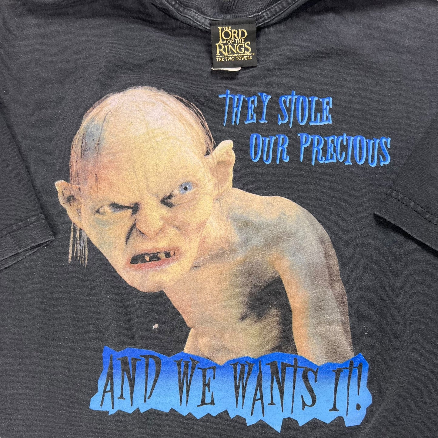 Vintage 2003 The Lord Of The Rings Gollum Precious tee (L)