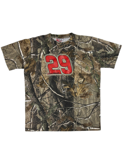 Vintage Y2K NASCAR Kevin Harvick real tree camo tee (XL)