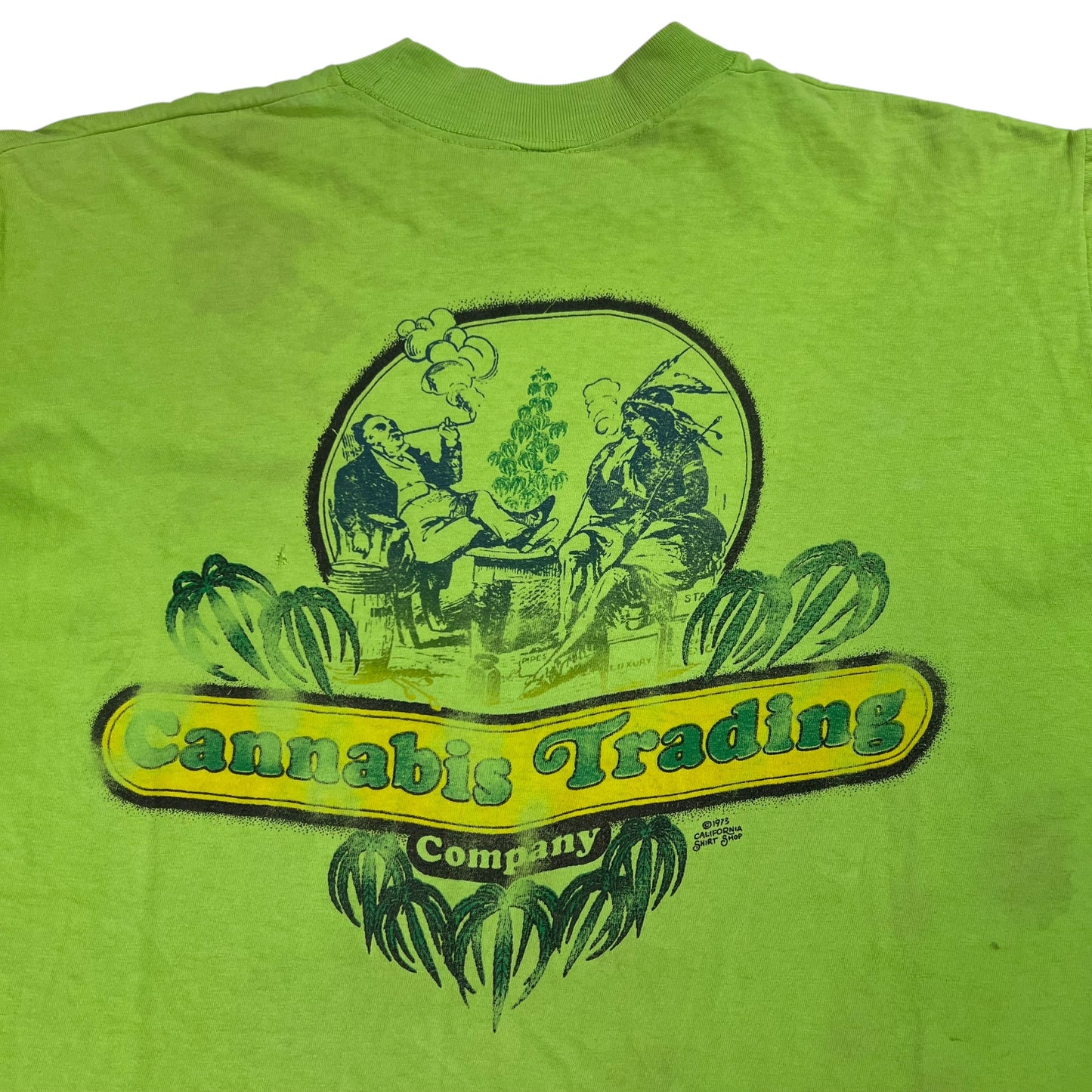 Vintage 1973 Cannabis Trading Company Marijuana pocket tee (L)