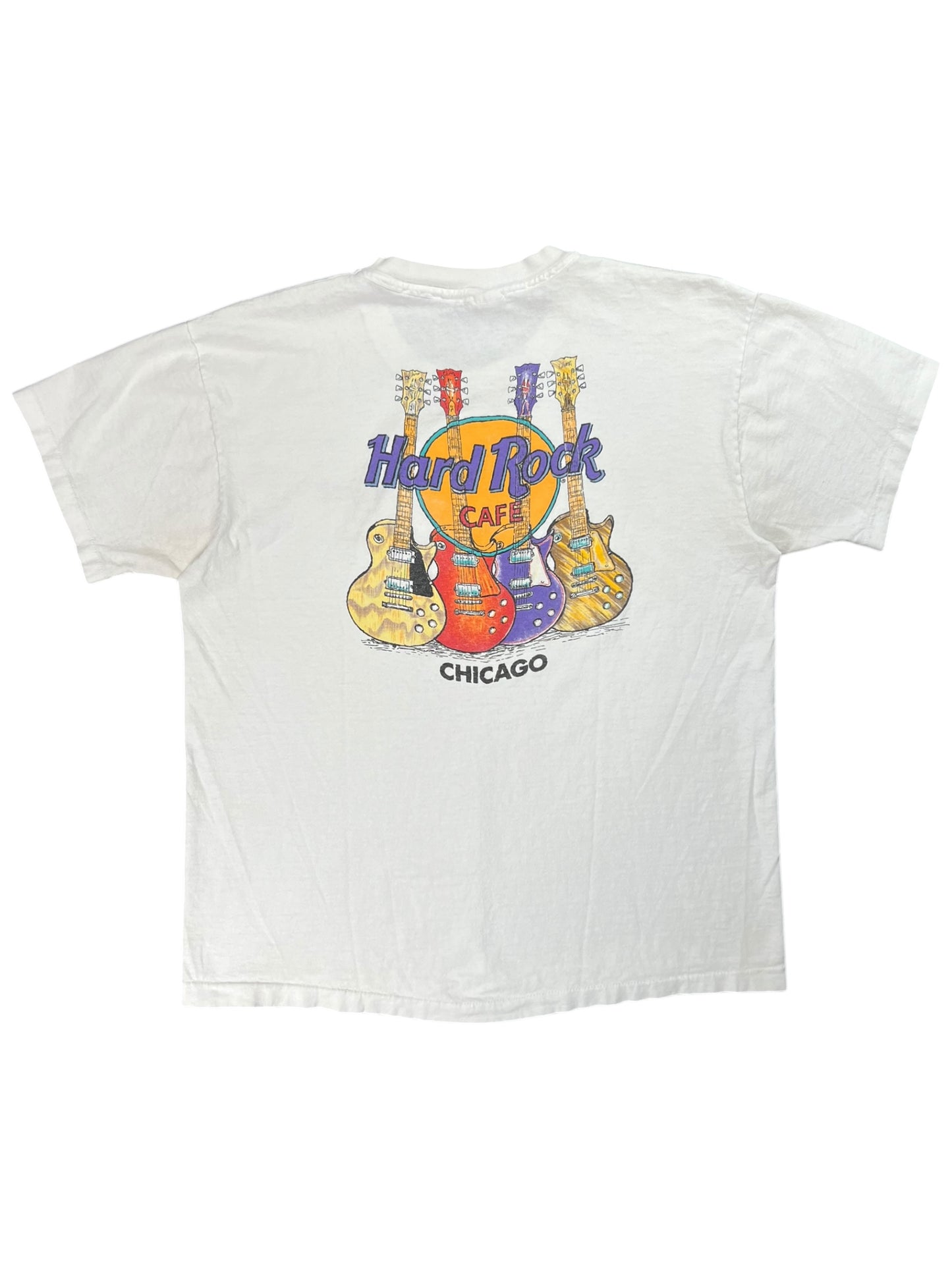 Vintage 90s Hard Rock Cafe Chicago Guitars tee (XL)