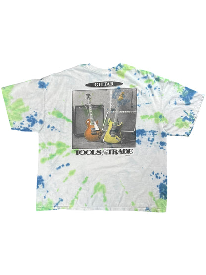Vintage Y2K Tools of the Trade Guitars tie dye tee (XXL)
