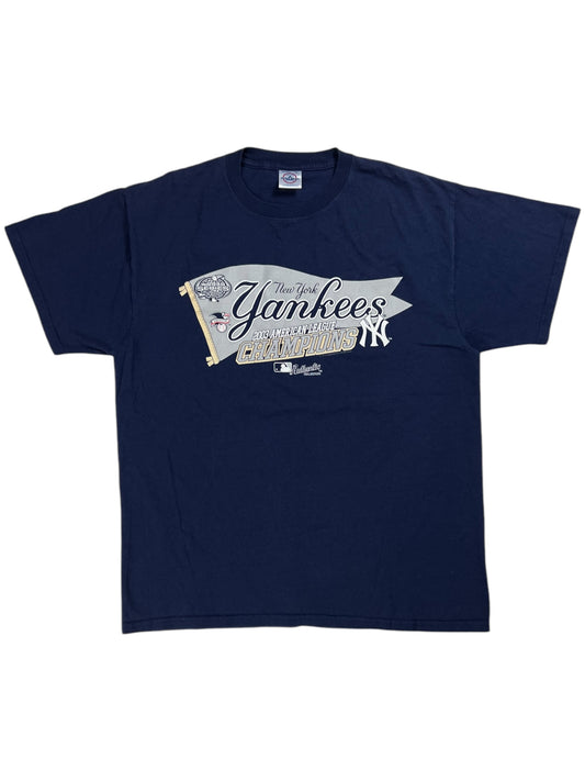 Vintage 2003 New York Yankees American League champions tee (L)