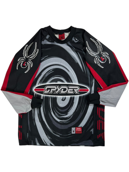 Vintage 90s Spyder all over print BMX jersey shirt (L)