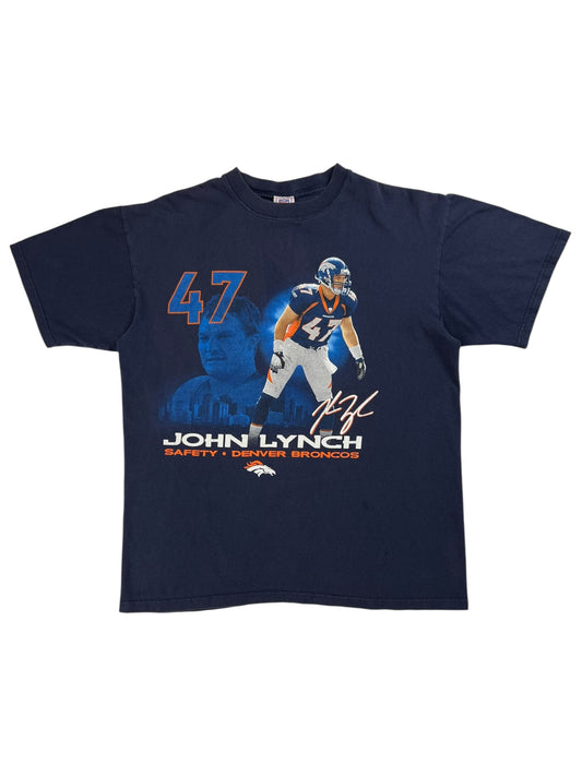 Vintage Y2K Denver Broncos John Lynch NFL tee (L)