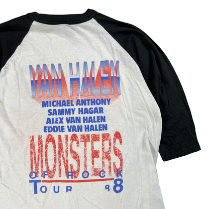 Vintage 1988 Monsters of Rock Van Halen raglan band tee (M)