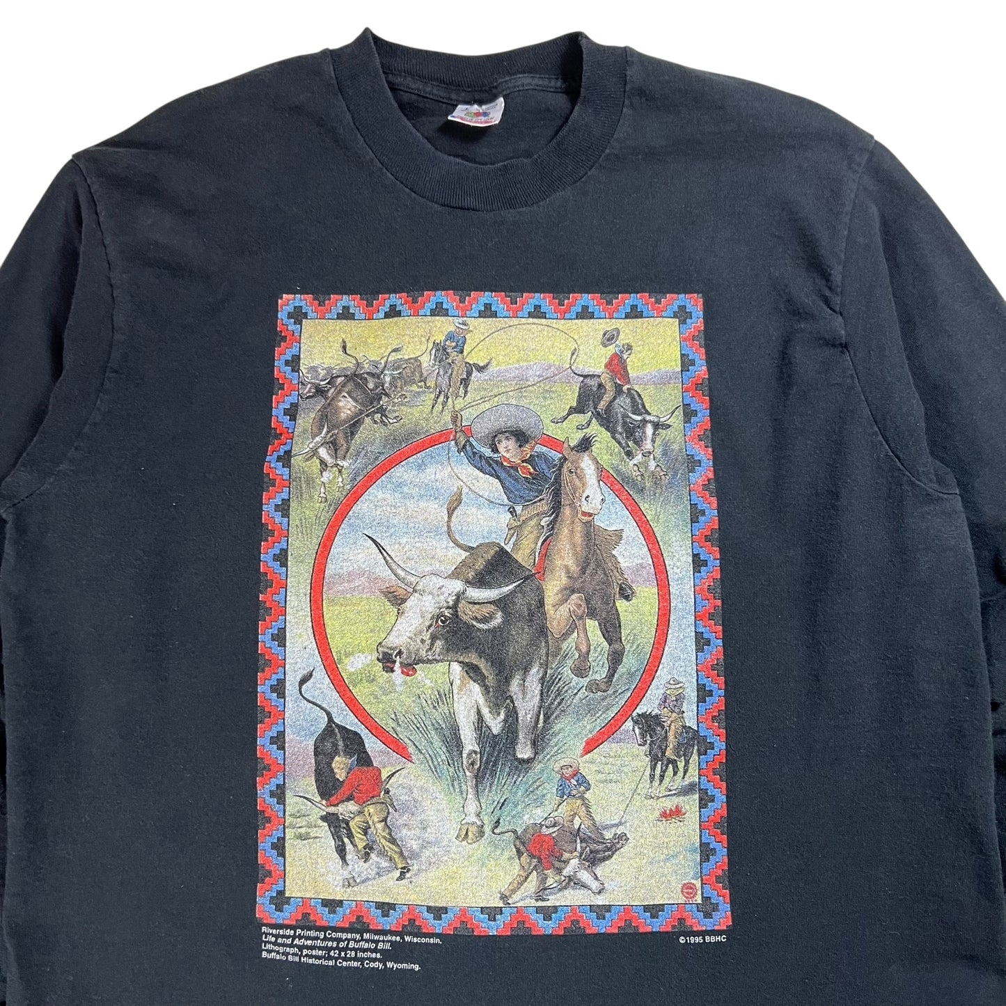 Vintage 1995 Life and Adventures of Buffalo Bill long sleeve shirt (L)