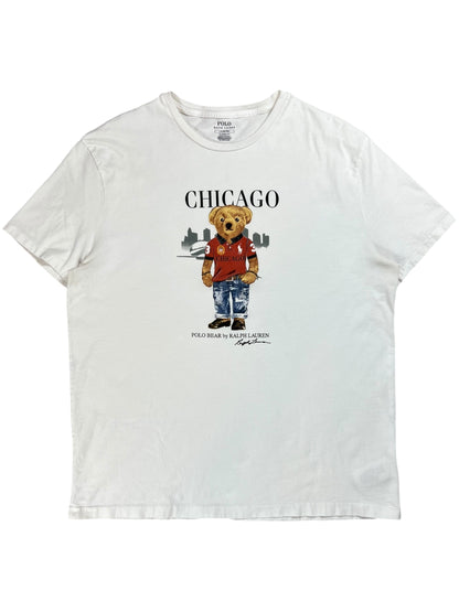 Y2K Polo Ralph Lauren Polo Bear Chicago tee (L)