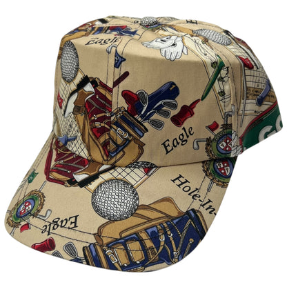 Vintage 90s Golf all over print SnapBack