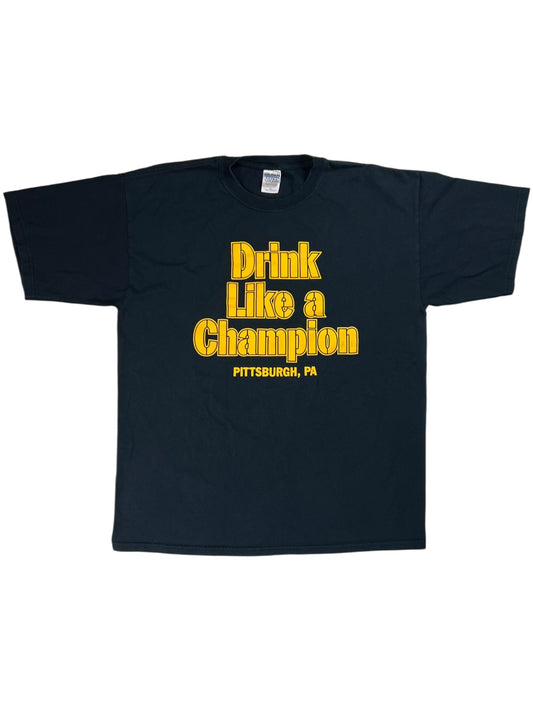 Vintage Y2K Drink Like a Champion Pittsburgh tee (XL)