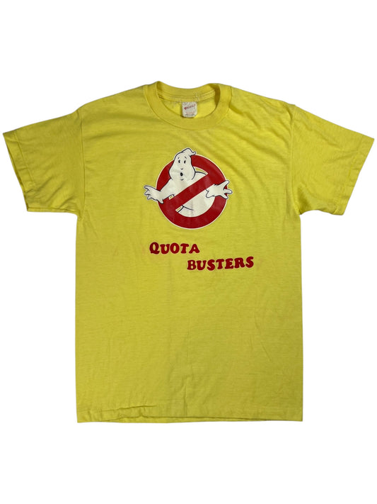 Vintage 80s Quota Busters Ghostbusters parody tee (M)