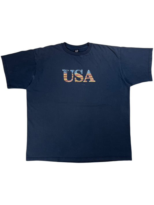 Vintage 90s GAP USA faded navy tee (XXL)