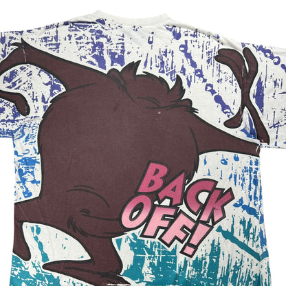 Vintage 1993 Looney Tunes Taz Tasmanian Devil all over print tee (XXL)