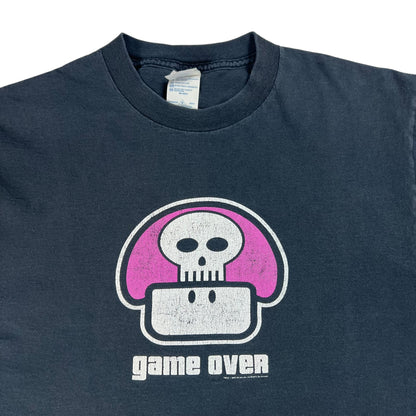 Vintage Y2K Nintendo Mushroom “game over” video game tee (S)