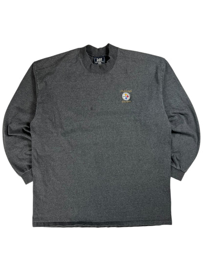 Vintage 90s Lee Pittsburgh Steelers long sleeve mock neck shirt (XL)