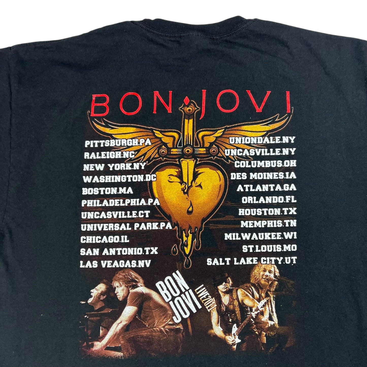 2011 Hanes Jon Bon Jovi tour band tee (L)