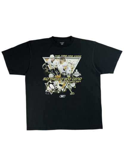 Vintage 2007 Pittsburgh Penguins Sidney Crosby Evgeni Malkin tee (XL)