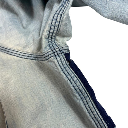 Y2K Ralph Lauren Denim & Supply faded denim bandana button up shirt (XL)