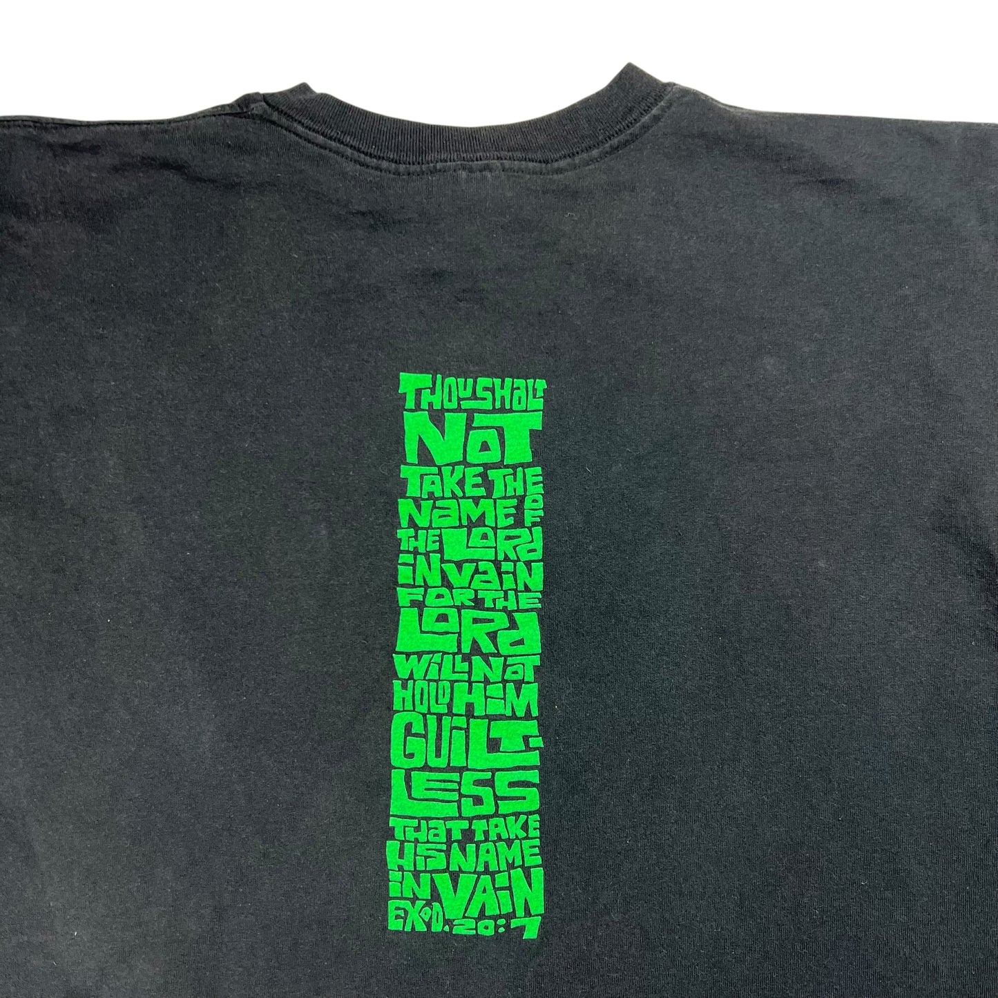 Vintage 1993 God’s Last Name Is Not Dammit Exodus 20:7 Jesus tee (XL)