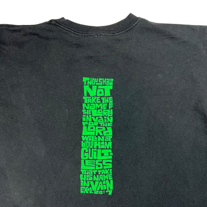 Vintage 1993 God’s Last Name Is Not Dammit Exodus 20:7 Jesus tee (XL)