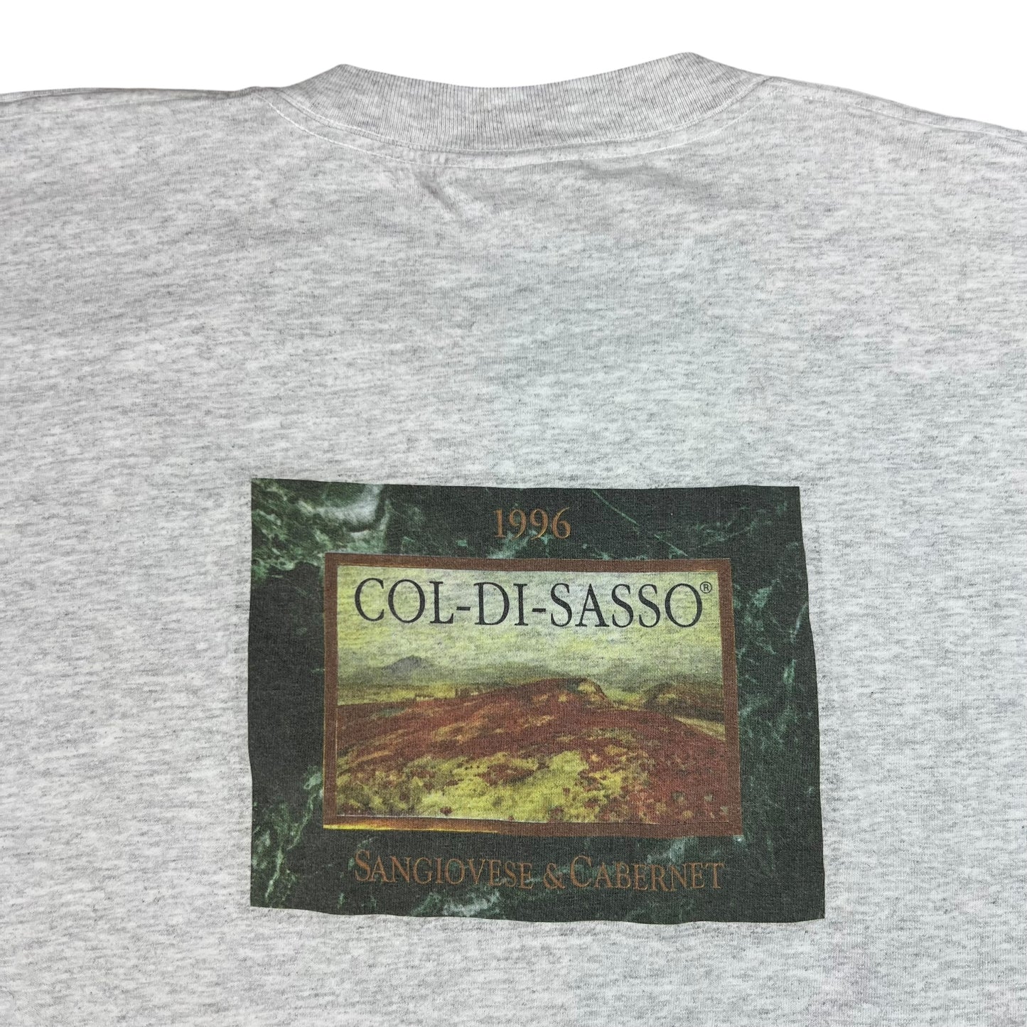 Vintage 1996 Col-Di-Sasso Sangiovese & Cabernet Banfi Vintners Wine tee (XL)