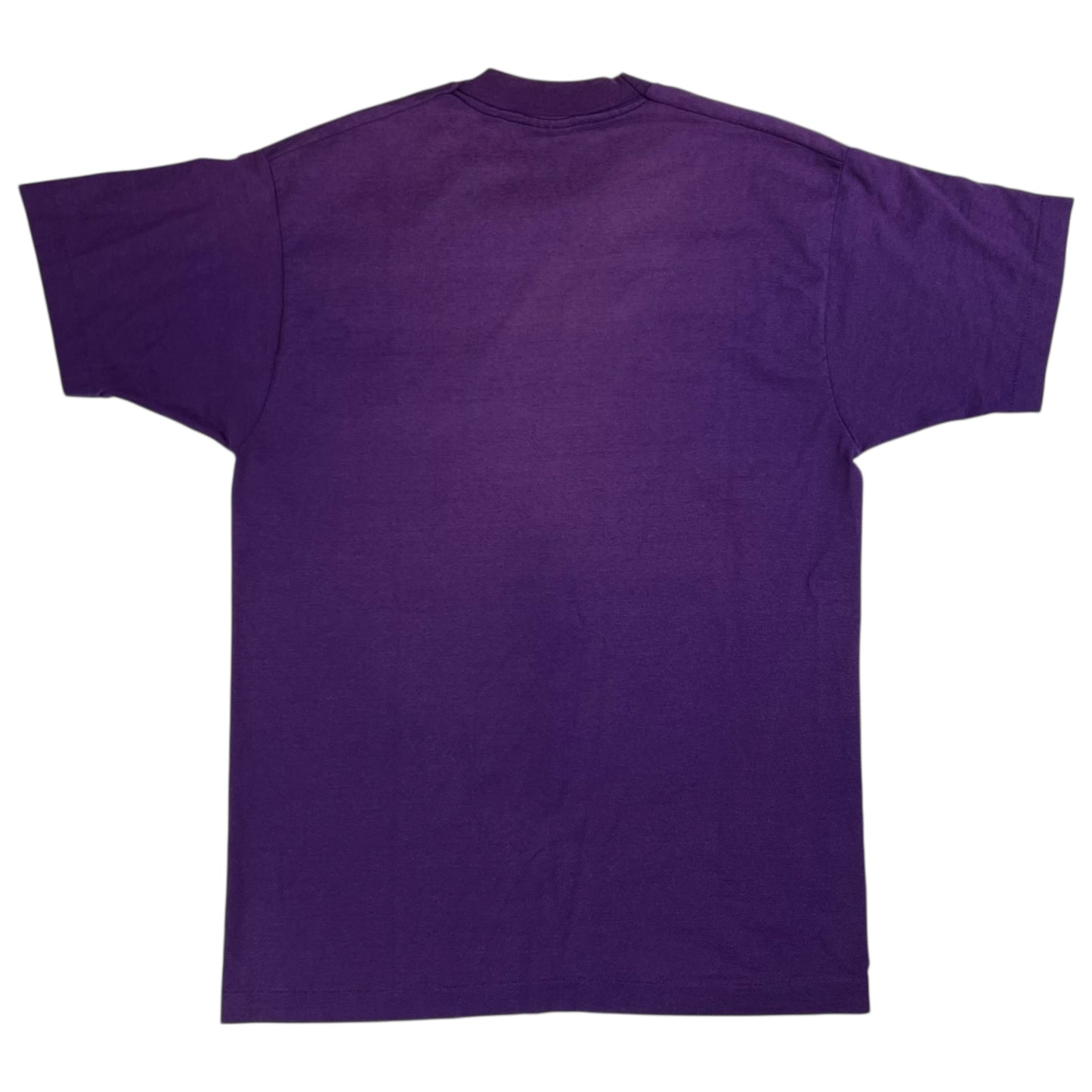 Vintage 80s BVD faded purple selvedge pocket tee (L)