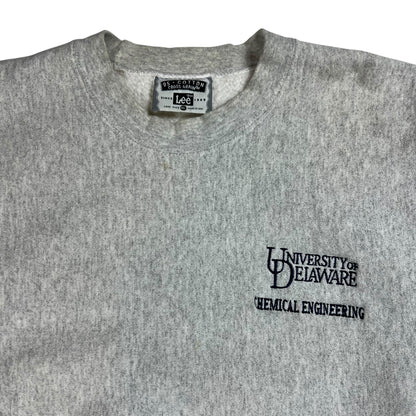 Vintage 90s Lee Cross Grains University of Delaware Chemical Engineering weave crewneck (L)