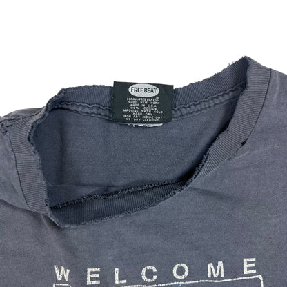 Vintage 90s Welcome to New York Bodybag faded & worn tee (XL)