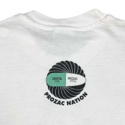 Vintage 90s Marilyn Monroe Prozac Nation antidepressants tee (L)