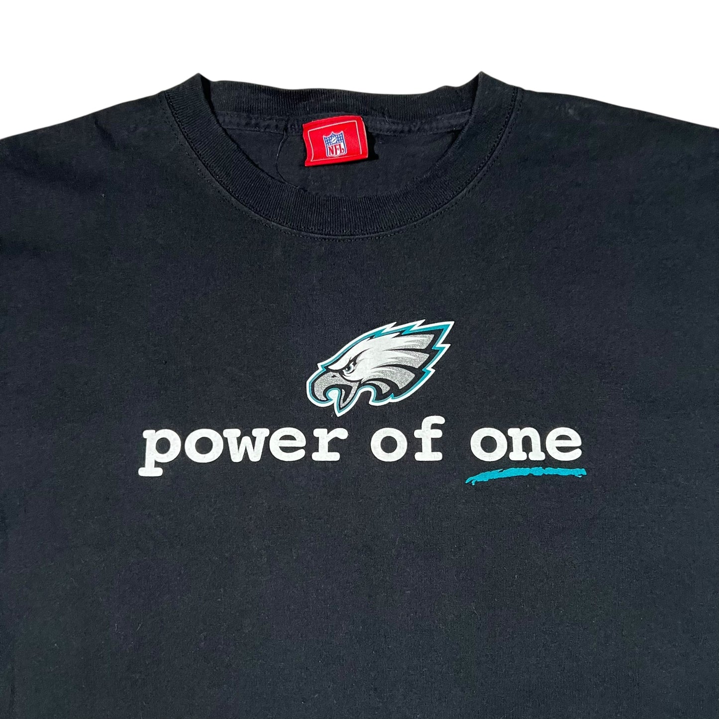 Vintage Y2K Philadelphia Eagles NFL power of one tee (XL)
