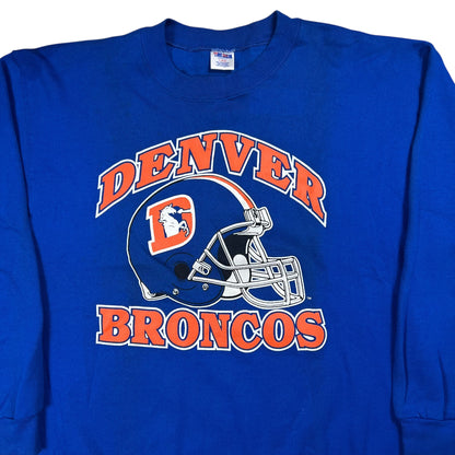 Vintage 90s Denver Broncos old logo crewneck (M/L)
