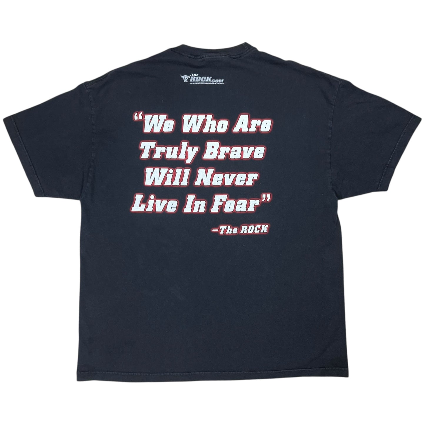 Vintage 2001 WWE The Rock JUST BRING IT! Faded Wrestling tee (XL)