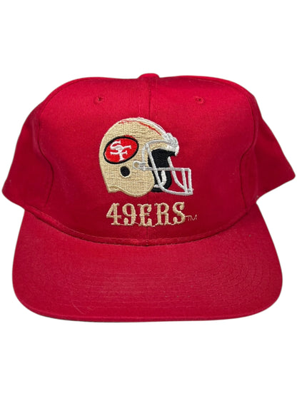 Vintage 90s San Francisco 49ers Helmet NFL AJD SnapBack