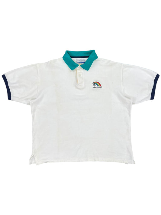 Vintage 90s University of Hawaii Rainbows polo shirt (XL)