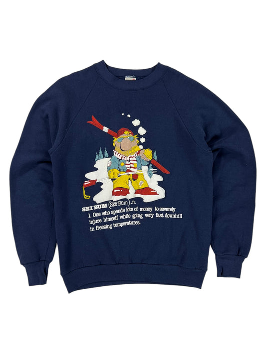 Vintage 90s Ski Bum skiing crewneck (M)