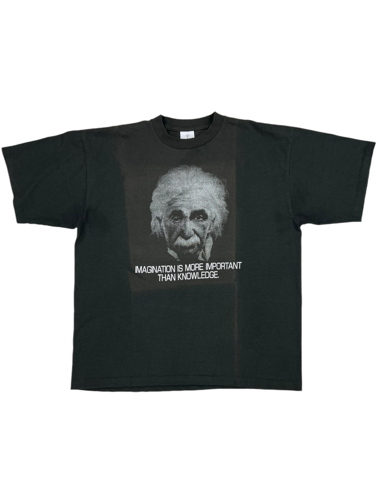 Vintage 90s Albert Einstein Imagination faded tee (XL)