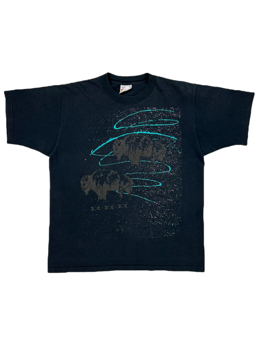 Vintage 90s Buffaloes galaxy nature tee (L)