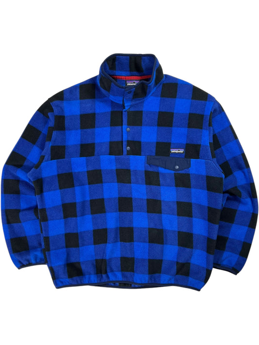 2014 Patagonia Synchilla Buffalo blue plaid Snap T fleece (L)