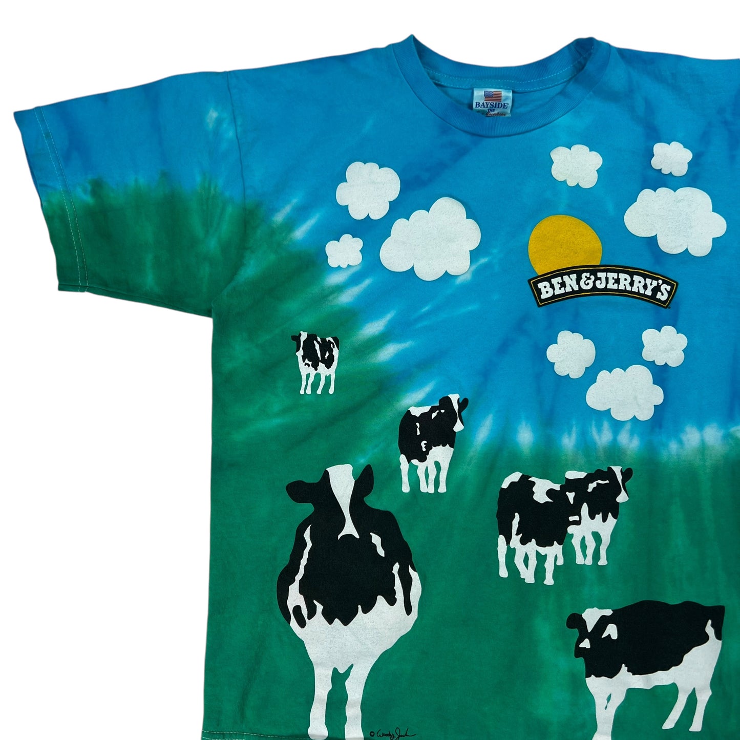 Vintage Y2K Ben & Jerry’s Euphoria all over print tee (M)