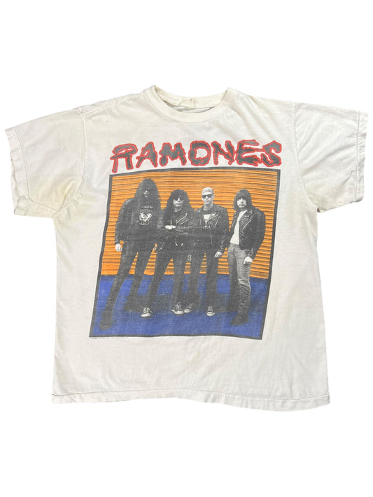 Vintage 1989 The Ramones Brain + Drain band tee (M)